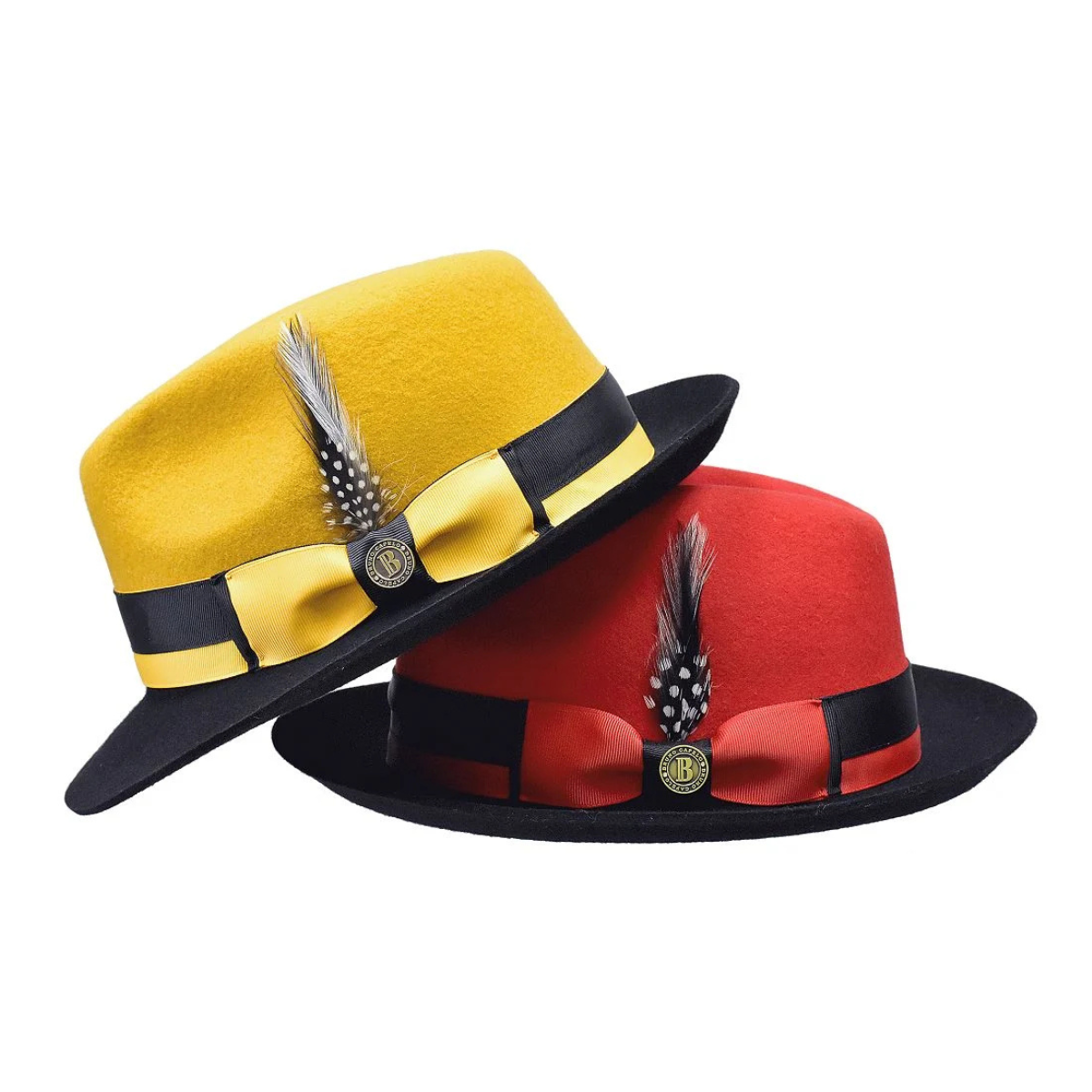 Time-Honored 2-Tone Wool Felt Fedora Hat