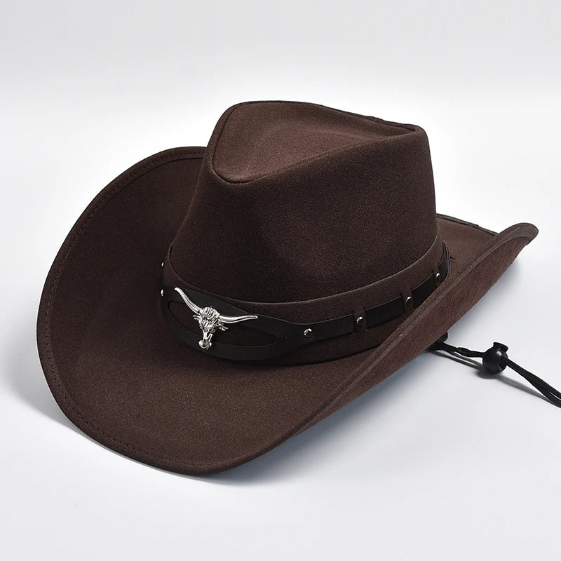 Western Cowboy Hat Bull Head Decoration
