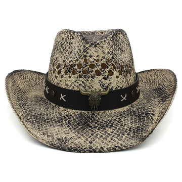 Cattleman's Charm Stylish Straw Cowboy Hat