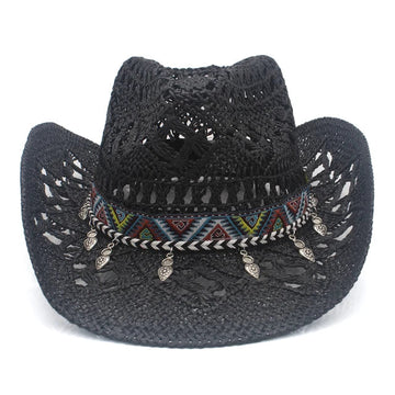Effortlessly Chic Straw Cowboy Hat