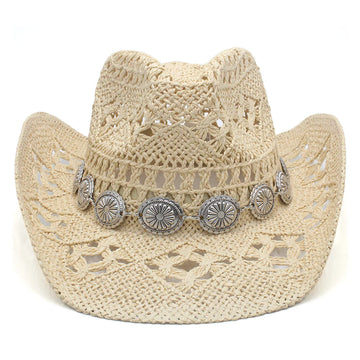 Sun-Ready Durable Straw Cowboy Hat